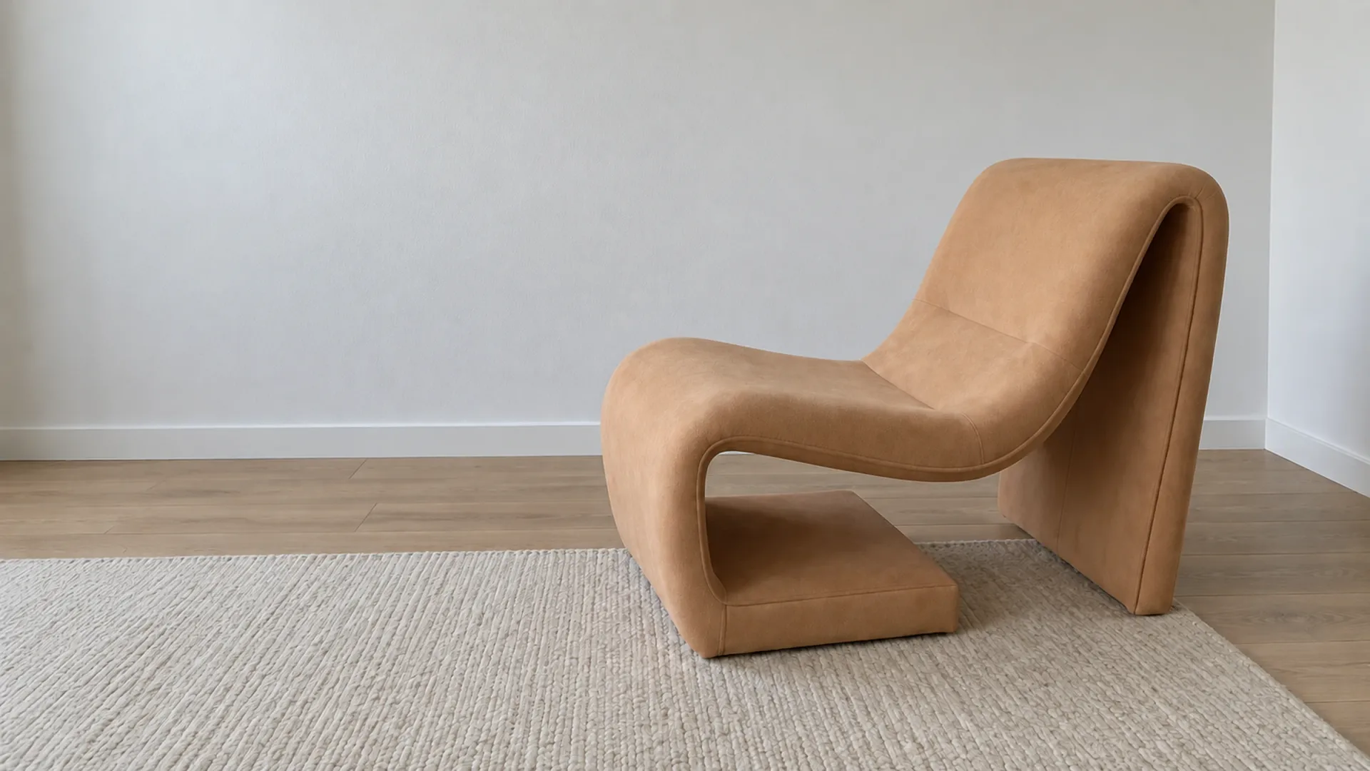 Upholstered furniture arranged in a bright, calm interior