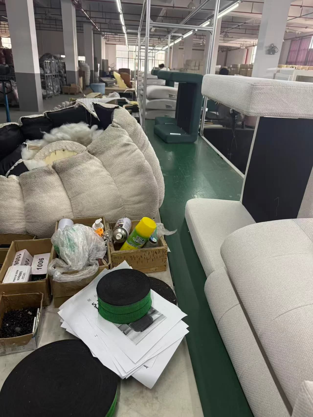 new order armchair under production