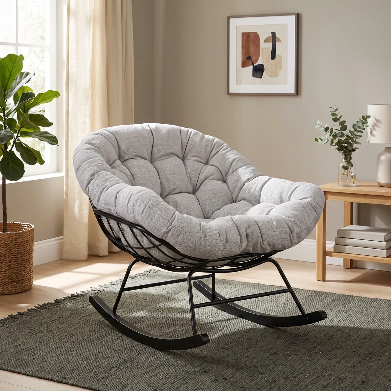 Contemporary Rocking Armchair — view 1 of 6