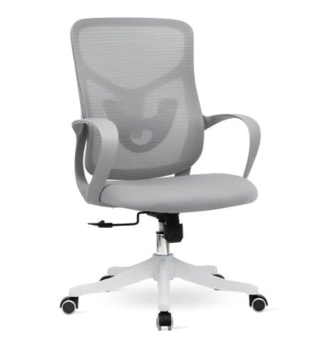 Mesh Office Task Chair Adjustable Height Gray — Home Office