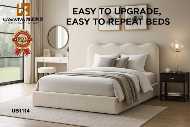 Upholstered Storage Gas Lift Bed Gas Lifting Bed — Bedroom