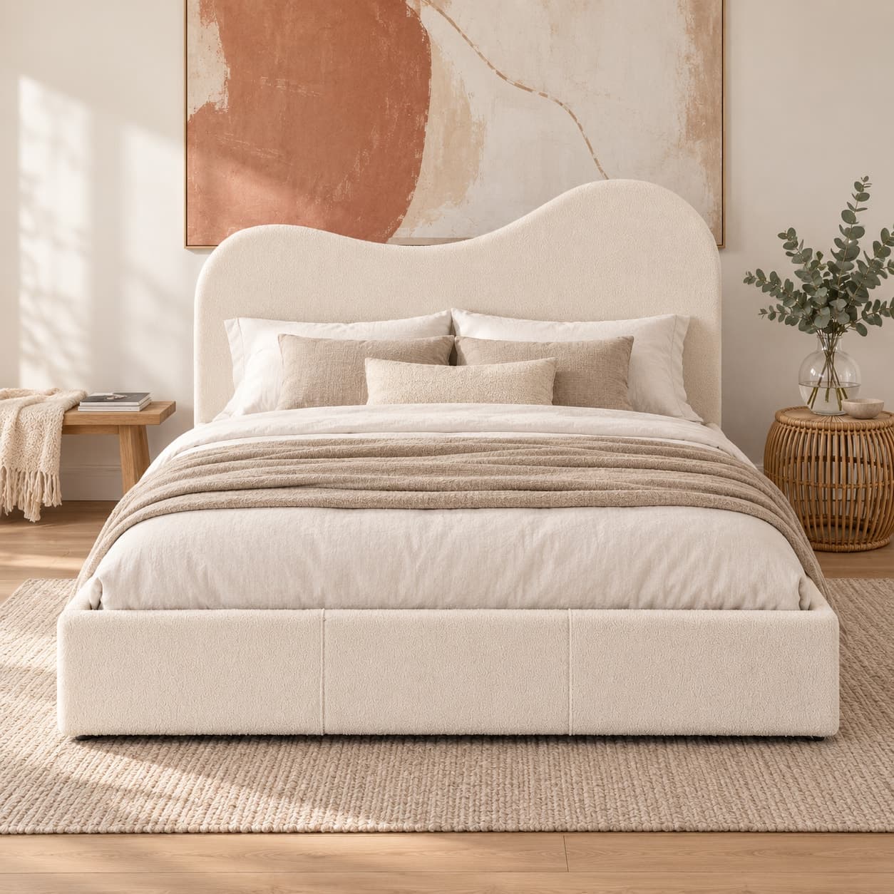 Upholstered Gas Lifting Bed — view 1 of 5