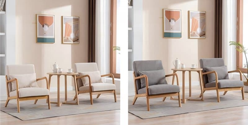 Classic Rubber wood armchair