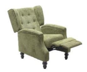 Wingback Tufted Recliner Sofa — Living Room