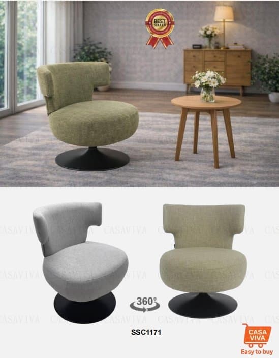Contemporary Swivel Armchair