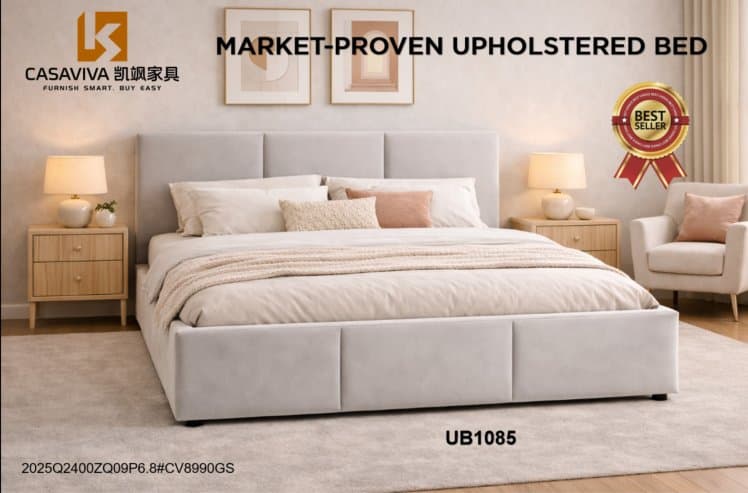 Panel Tufted Upholstered Bed Gas Lifting Bed